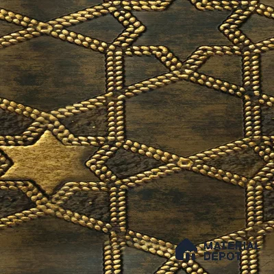 Gold Patterned Look Charcoal Decorative Wall Panel PN 04527 8 ft x 2 ft - 4 mm | Suitable for Feature Wall, TV Unit & Living Room | Width is Subjected to 5% Variation