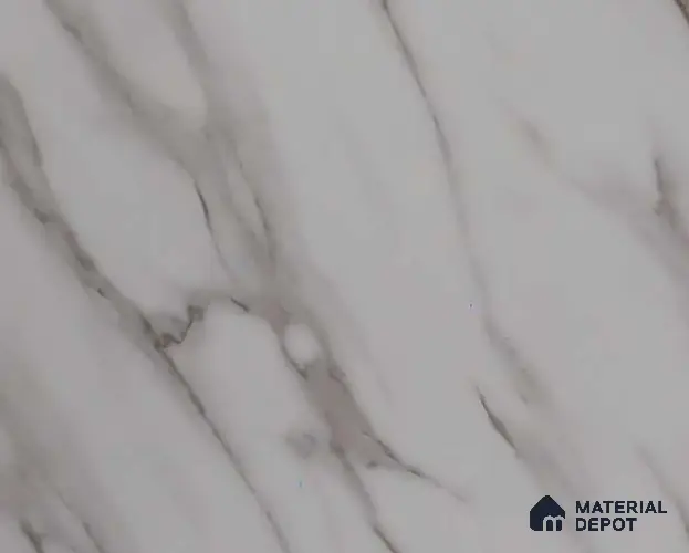 White Marble Look 1163 PHG 8 ft x 4 ft High Gloss Finish Decorative Laminate - 1 mm | Suitable for TV Unit, Wardrobe, Kitchen Cabinets