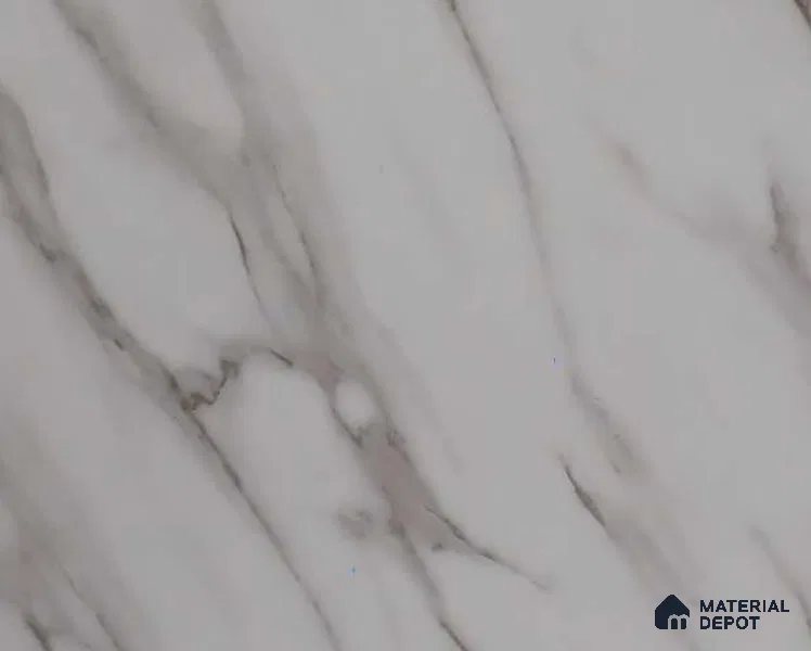 White Marble Look 1163 PHG 8 ft x 4 ft High Gloss Finish Decorative Laminate - 1 mm | Suitable for TV Unit, Wardrobe, Kitchen Cabinets