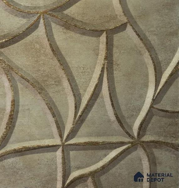Cream Patterned Look Charcoal Decorative Wall Panel PN 04540 8 ft x 2 ft - 4 mm | Suitable for Feature Wall, TV Unit & Living Room | Width is Subjected to 5% Variation