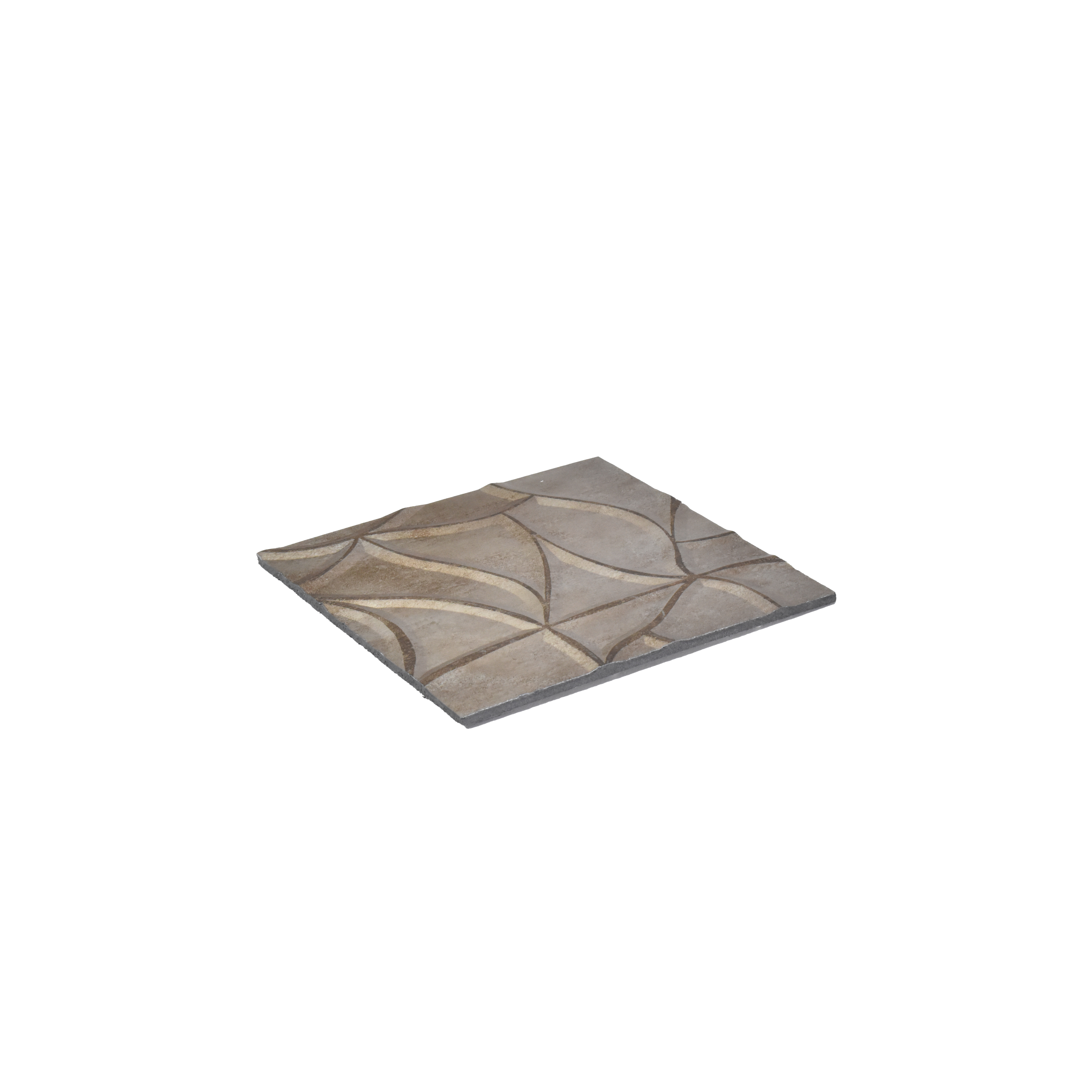 Cream Patterned Look Charcoal Decorative Wall Panel PN 04540 8 ft x 2 ft - 4 mm | Suitable for Feature Wall, TV Unit & Living Room | Width is Subjected to 5% Variation