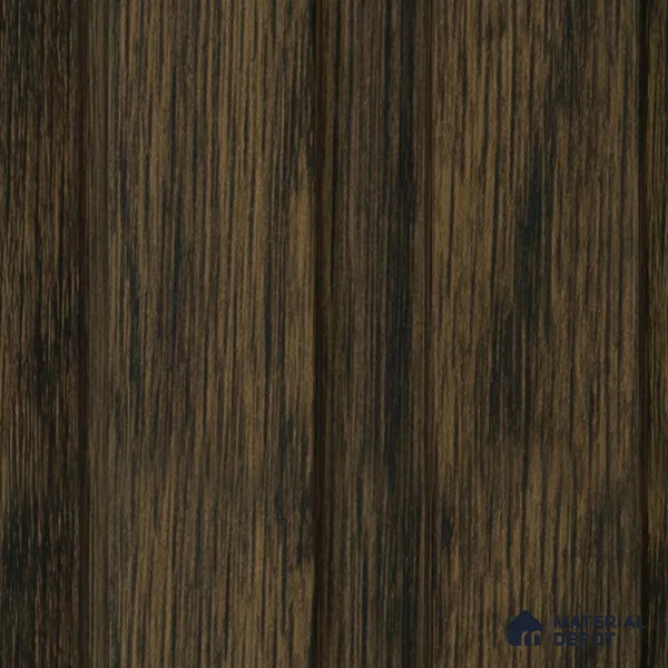 Brown Wooden Louver 1172 244 (Trend 1172) 8 ft x 4.9 inch Charcoal Panel - 12 mm | Suitable for Feature Wall, TV Unit & Living Room | Width is Subjected to 5% Variation