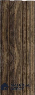Brown Wooden Louver 1172 244 (Trend 1172) 8 ft x 4.9 inch Charcoal Panel - 12 mm | Suitable for Feature Wall, TV Unit & Living Room | Width is Subjected to 5% Variation
