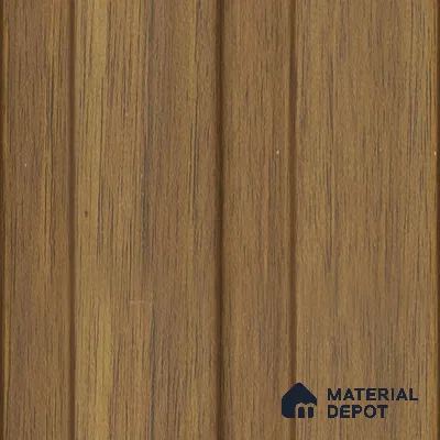 Brown Wooden Louver 1173 244 (Trend 1173) 8 ft x 4.9 inch Charcoal Panel - 12 mm | Suitable for Feature Wall, TV Unit & Living Room | Width is Subjected to 5% Variation
