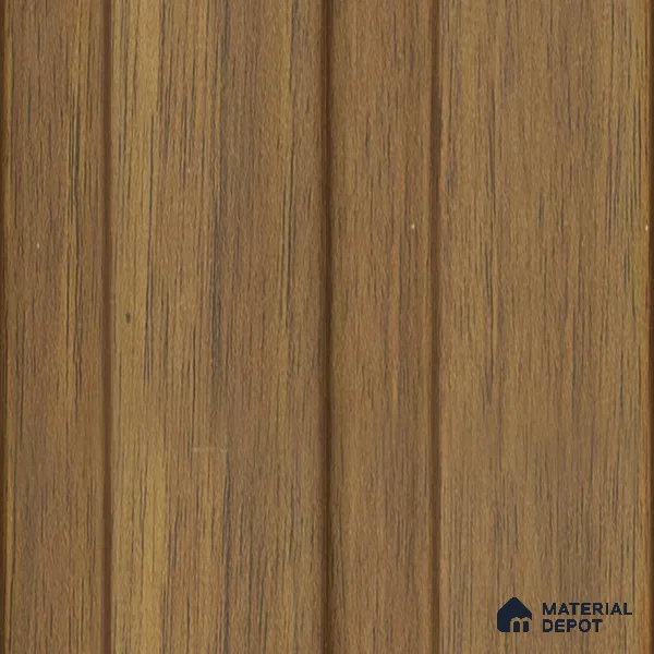 Brown Wooden Louver 1173 244 (Trend 1173) 8 ft x 4.9 inch Charcoal Panel - 12 mm | Suitable for Feature Wall, TV Unit & Living Room | Width is Subjected to 5% Variation