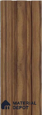 Brown Wooden Louver 1173 244 (Trend 1173) 8 ft x 4.9 inch Charcoal Panel - 12 mm | Suitable for Feature Wall, TV Unit & Living Room | Width is Subjected to 5% Variation