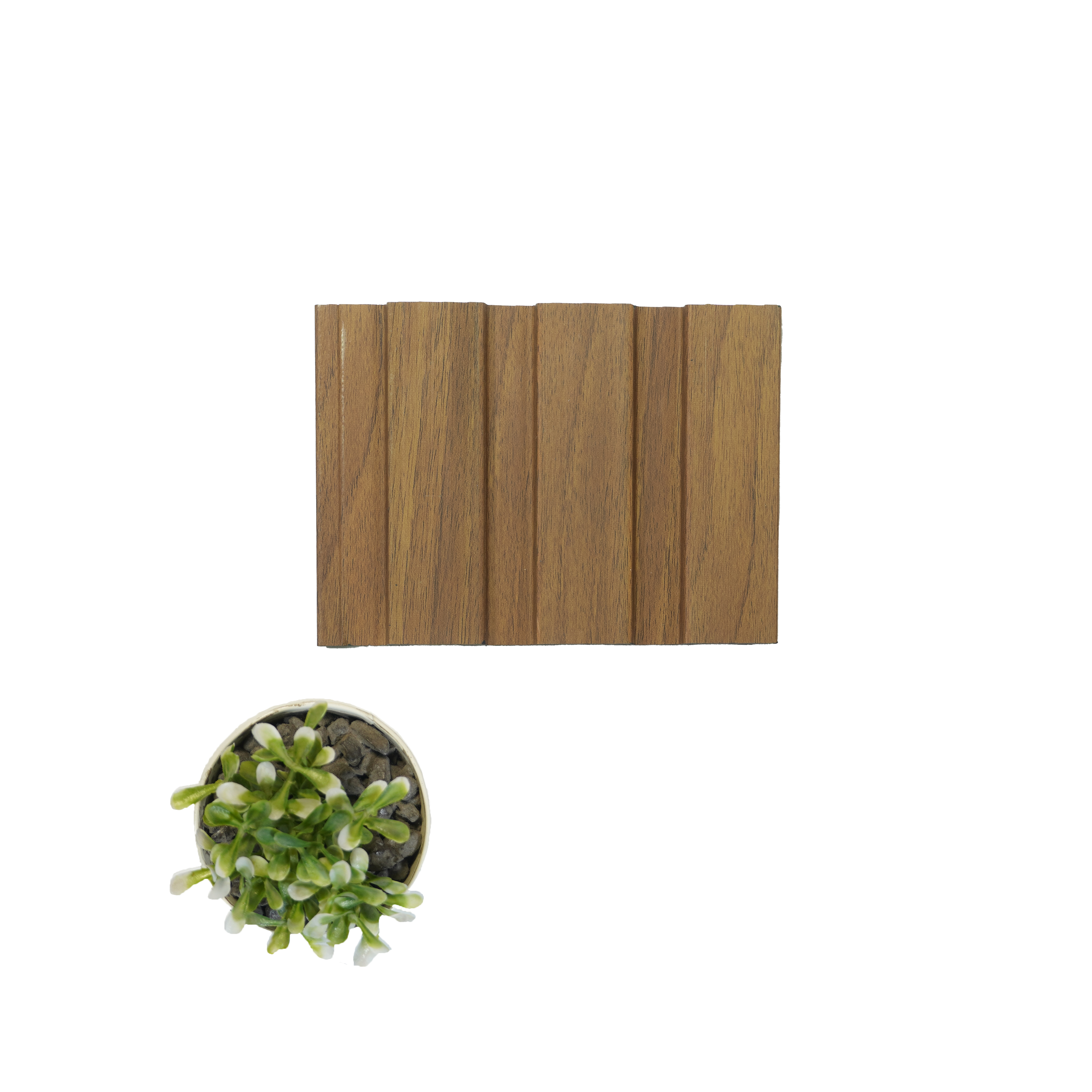 Brown Wooden Louver 1173 244 (Trend 1173) 8 ft x 4.9 inch Charcoal Panel - 12 mm | Suitable for Feature Wall, TV Unit & Living Room | Width is Subjected to 5% Variation