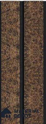 Brown Stone Louver 1174 244 (Trend 1174) 8 ft x 4.9 inch Charcoal Panel - 12 mm | Suitable for Feature Wall, TV Unit & Living Room | Width is Subjected to 5% Variation