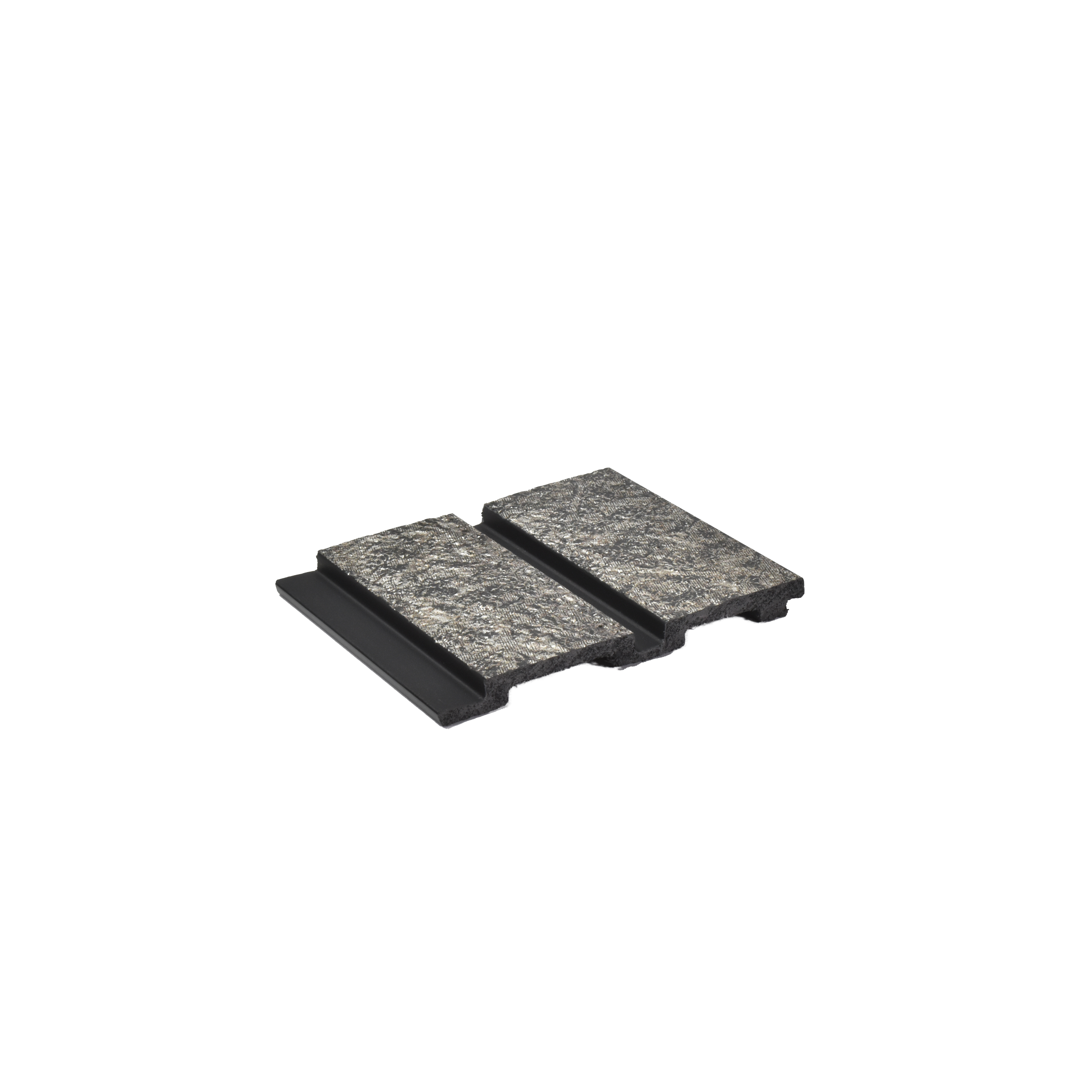 Grey Stone Louver PN 04555 8 ft x 4.9 inch Charcoal Panel - 12 mm | Suitable for Feature Wall, TV Unit & Living Room | Width is Subjected to 5% Variation