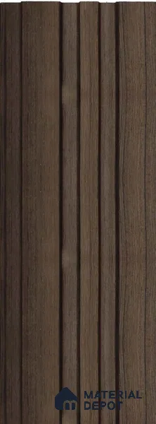 Brown Wooden Louver 1177 244 (Trend 1177) 8 ft x 4.9 inch Charcoal Panel - 12 mm | Suitable for Feature Wall, TV Unit & Living Room | Width is Subjected to 5% Variation