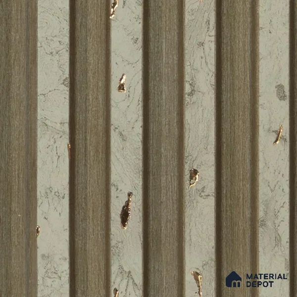 Brown Wooden Louver PN 04562 8 ft x 4.9 inch Charcoal Panel - 12 mm | Suitable for Feature Wall, TV Unit & Living Room | Width is Subjected to 5% Variation