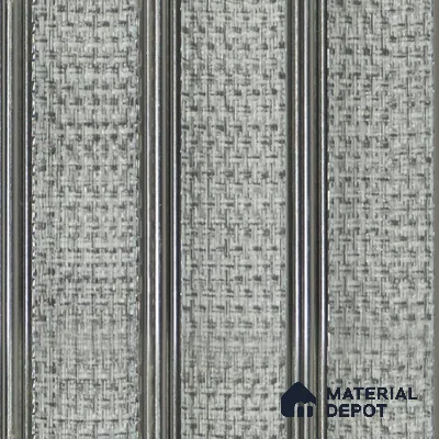 Grey Fabric Louver PN 04563 8 ft x 4.9 inch Charcoal Panel - 12 mm | Suitable for Feature Wall, TV Unit & Living Room | Width is Subjected to 5% Variation