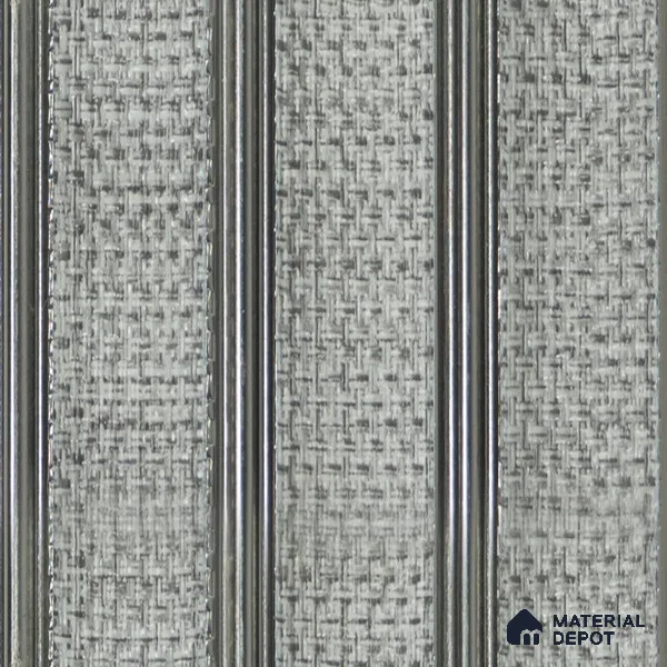Grey Fabric Louver PN 04563 8 ft x 4.9 inch Charcoal Panel - 12 mm | Suitable for Feature Wall, TV Unit & Living Room | Width is Subjected to 5% Variation