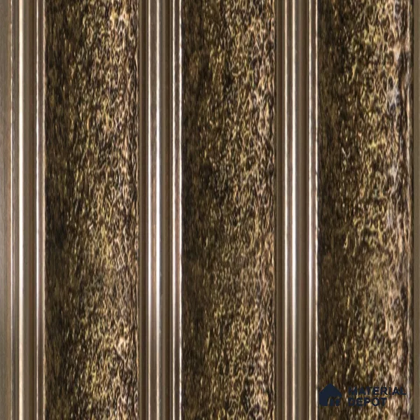 Brown Stone Louver PN 04564 8 ft x 4.9 inch Charcoal Panel - 12 mm | Suitable for Feature Wall, TV Unit & Living Room | Width is Subjected to 5% Variation
