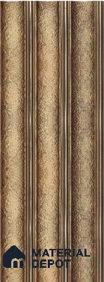 Brown Stone Louver 1184 244 (Trend 1184) 8 ft x 4.9 inch Charcoal Panel - 12 mm | Suitable for Feature Wall, TV Unit & Living Room | Width is Subjected to 5% Variation