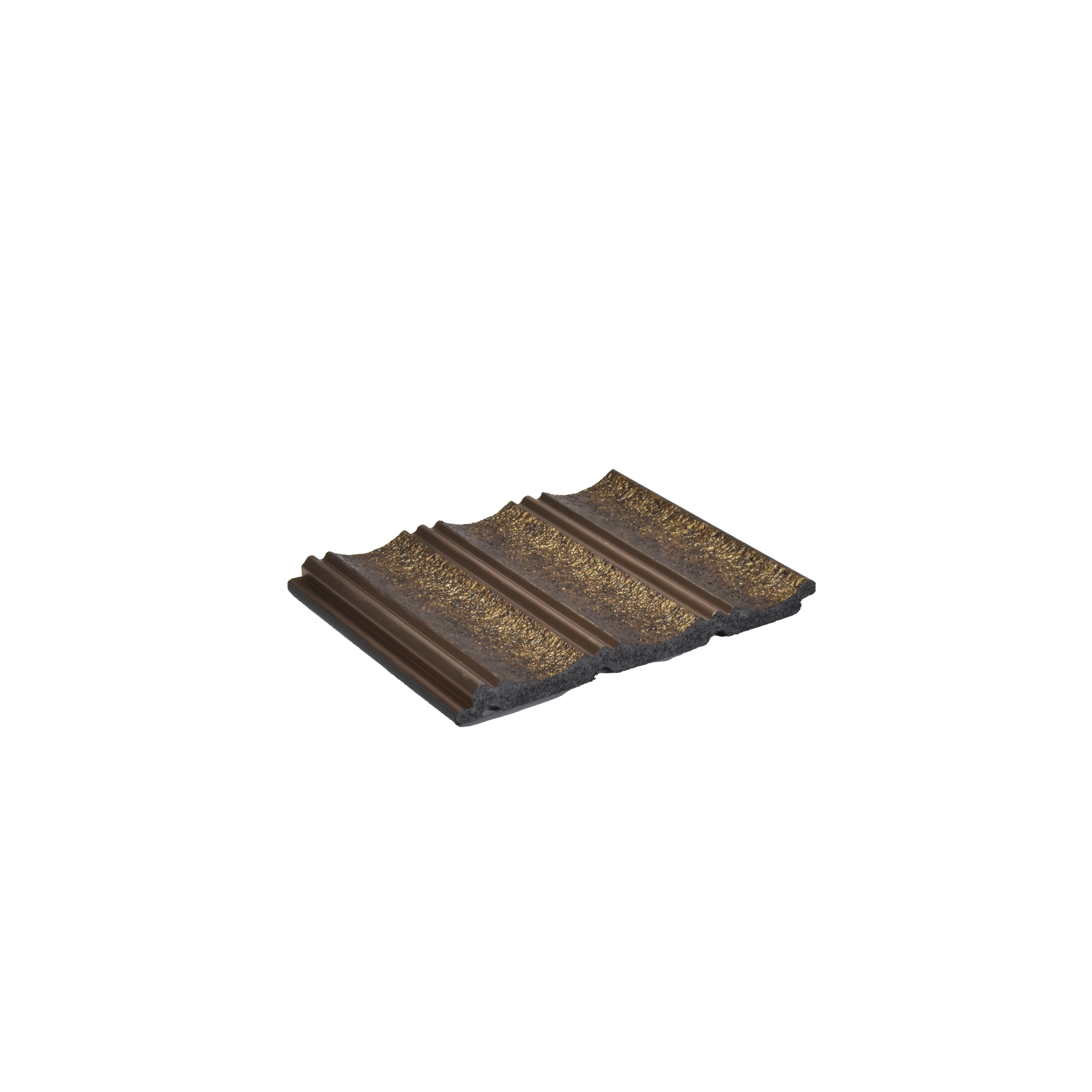 Brown Stone Louver PN 04564 8 ft x 4.9 inch Charcoal Panel - 12 mm | Suitable for Feature Wall, TV Unit & Living Room | Width is Subjected to 5% Variation