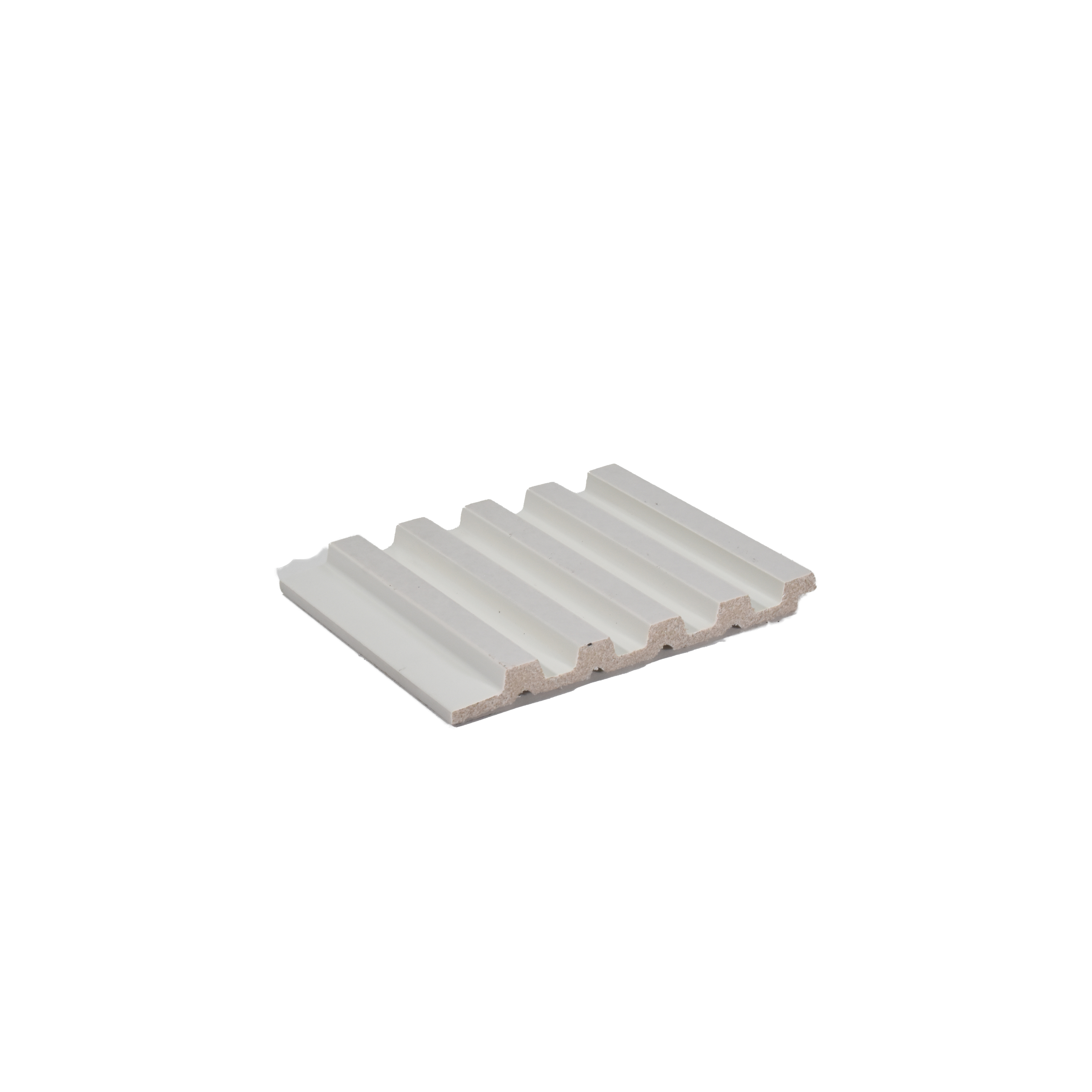 White Plain Colour Louver 1185 244 (Trend 1185) 8 ft x 4.9 inch Charcoal Panel - 12 mm | Suitable for Feature Wall, TV Unit & Living Room | Width is Subjected to 5% Variation