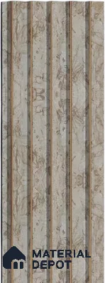 Cream Marble Louver 1187 244 (Trend 1187) 8 ft x 4.9 inch Charcoal Panel - 12 mm | Suitable for Feature Wall, TV Unit & Living Room | Width is Subjected to 5% Variation