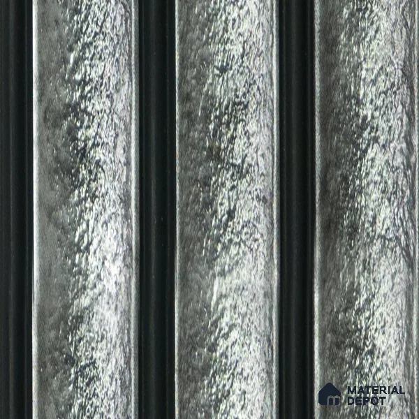 Grey Metallic Louver PN 04569 8 ft x 4.9 inch Charcoal Panel - 12 mm | Suitable for Feature Wall, TV Unit & Living Room | Width is Subjected to 5% Variation