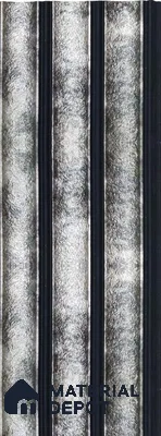 Grey Metallic Louver 1189 244 (Trend 1189) 8 ft x 4.9 inch Charcoal Panel - 12 mm | Suitable for Feature Wall, TV Unit & Living Room | Width is Subjected to 5% Variation