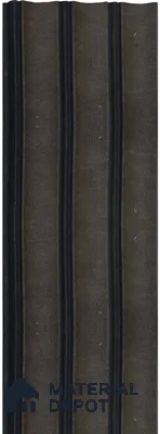 Black Wooden Louver 1191 244 (Trend 1191) 8 ft x 4.9 inch Charcoal Panel - 12 mm | Suitable for Feature Wall, TV Unit & Living Room | Width is Subjected to 5% Variation