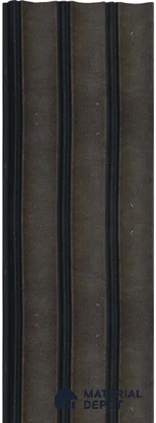 Black Wooden Louver 1191 244 (Trend 1191) 8 ft x 4.9 inch Charcoal Panel - 12 mm | Suitable for Feature Wall, TV Unit & Living Room | Width is Subjected to 5% Variation