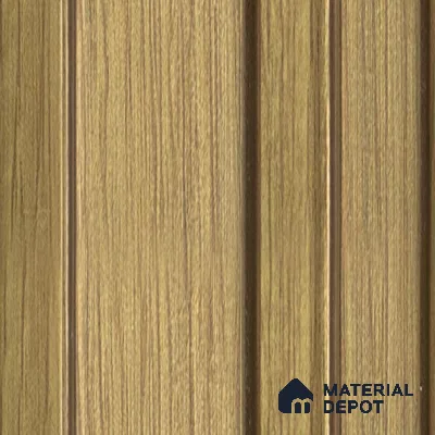 Beige Wooden Louver 1193 244 (Trend 1193) 8 ft x 4.9 inch Charcoal Panel - 12 mm | Suitable for Feature Wall, TV Unit & Living Room | Width is Subjected to 5% Variation