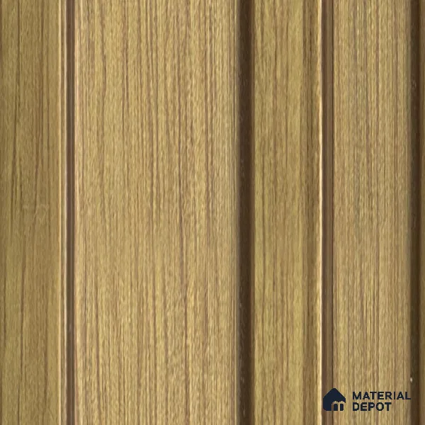 Beige Wooden Louver 1193 244 (Trend 1193) 8 ft x 4.9 inch Charcoal Panel - 12 mm | Suitable for Feature Wall, TV Unit & Living Room | Width is Subjected to 5% Variation