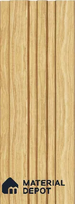 Beige Wooden Louver 1193 244 (Trend 1193) 8 ft x 4.9 inch Charcoal Panel - 12 mm | Suitable for Feature Wall, TV Unit & Living Room | Width is Subjected to 5% Variation
