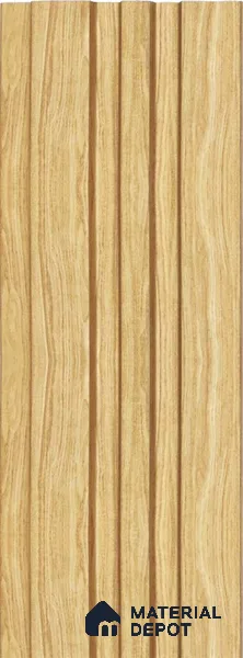 Beige Wooden Louver 1193 244 (Trend 1193) 8 ft x 4.9 inch Charcoal Panel - 12 mm | Suitable for Feature Wall, TV Unit & Living Room | Width is Subjected to 5% Variation