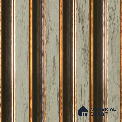 Brown Metallic Louver 1196 244 (Trend 1196) 8 ft x 4.9 inch Charcoal Panel - 12 mm | Suitable for Feature Wall, TV Unit & Living Room | Width is Subjected to 5% Variation