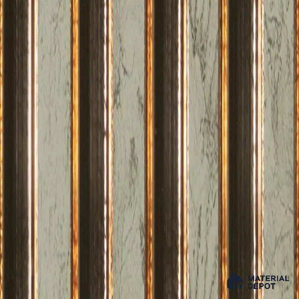 Brown Metallic Louver 1196 244 (Trend 1196) 8 ft x 4.9 inch Charcoal Panel - 12 mm | Suitable for Feature Wall, TV Unit & Living Room | Width is Subjected to 5% Variation