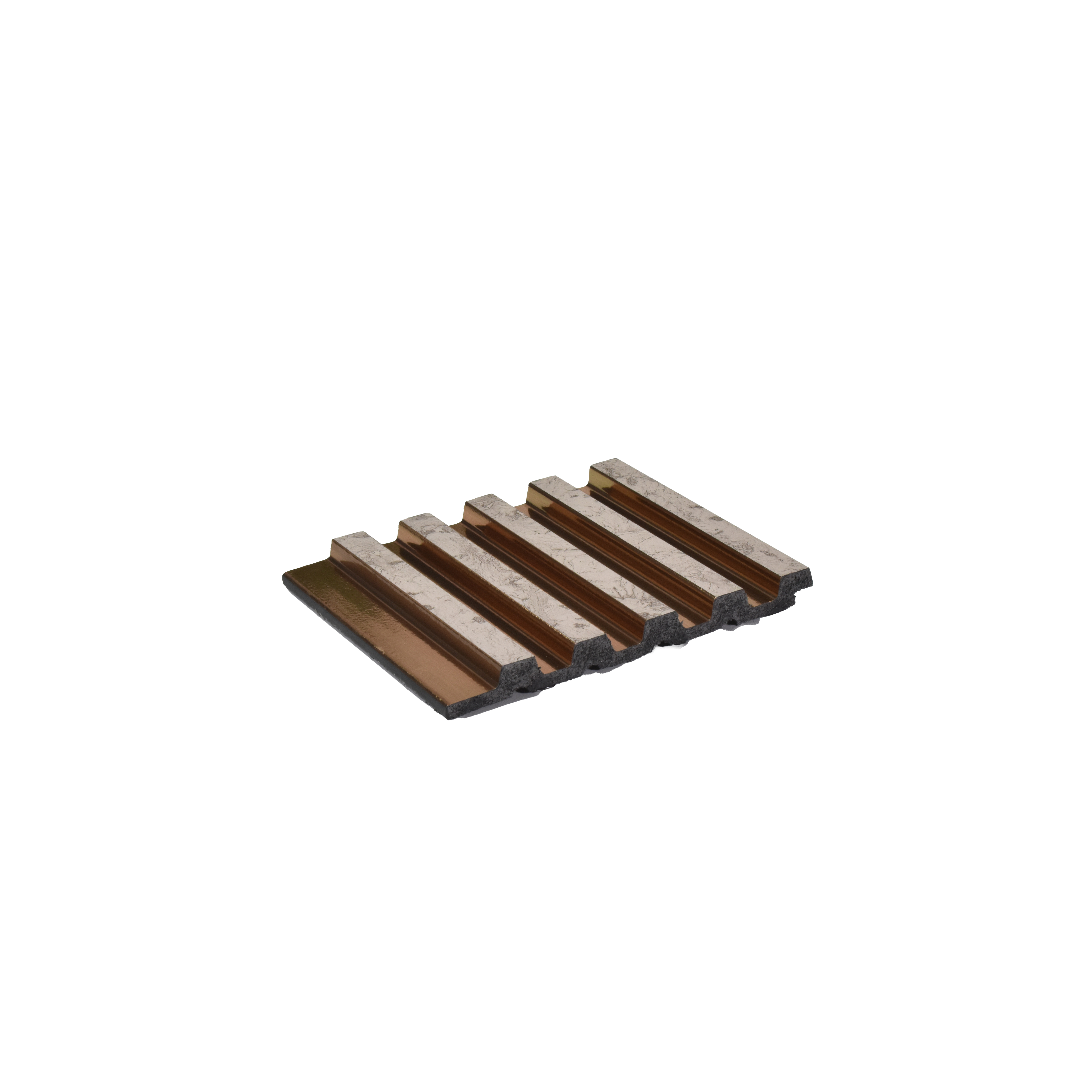 Brown Metallic Louver 1196 244 (Trend 1196) 8 ft x 4.9 inch Charcoal Panel - 12 mm | Suitable for Feature Wall, TV Unit & Living Room | Width is Subjected to 5% Variation