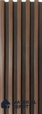 Brown Wooden Louver 1197 244 (Trend 1197) 8 ft x 4.9 inch Charcoal Panel - 12 mm | Suitable for Feature Wall, TV Unit & Living Room | Width is Subjected to 5% Variation