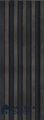 Black Wooden Louver 1198 244 (Trend 1198) 8 ft x 4.9 inch Charcoal Panel - 12 mm | Suitable for Feature Wall, TV Unit & Living Room | Width is Subjected to 5% Variation