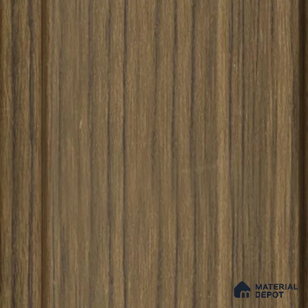 Brown Wooden Louver 1201 244 (Trend 1201) 8 ft x 4.9 inch Charcoal Panel - 12 mm | Suitable for Feature Wall, TV Unit & Living Room | Width is Subjected to 5% Variation