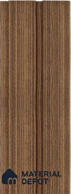 Brown Wooden Louver 1201 244 (Trend 1201) 8 ft x 4.9 inch Charcoal Panel - 12 mm | Suitable for Feature Wall, TV Unit & Living Room | Width is Subjected to 5% Variation