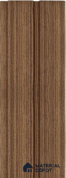 Brown Wooden Louver 1201 244 (Trend 1201) 8 ft x 4.9 inch Charcoal Panel - 12 mm | Suitable for Feature Wall, TV Unit & Living Room | Width is Subjected to 5% Variation
