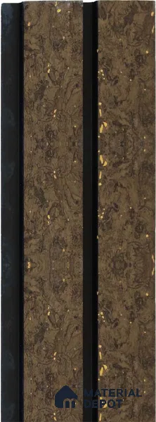 Brown Wooden Louver 1204 244 (Trend 1204) 8 ft x 4.9 inch Charcoal Panel - 12 mm | Suitable for Feature Wall, TV Unit & Living Room | Width is Subjected to 5% Variation