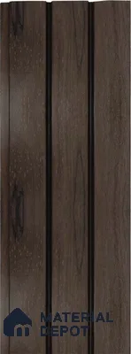 Brown Wooden Louver 1205 244 (Trend 1205) 8 ft x 4.9 inch Charcoal Panel - 12 mm | Suitable for Feature Wall, TV Unit & Living Room | Width is Subjected to 5% Variation