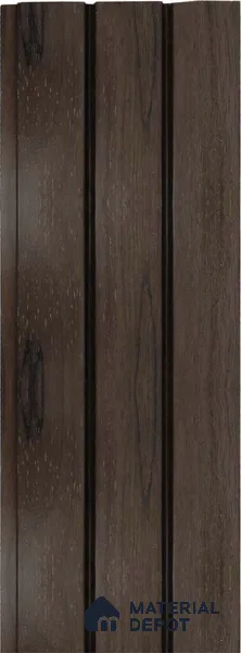 Brown Wooden Louver 1205 244 (Trend 1205) 8 ft x 4.9 inch Charcoal Panel - 12 mm | Suitable for Feature Wall, TV Unit & Living Room | Width is Subjected to 5% Variation