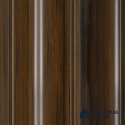 Brown Wooden Louver PN 04586 8 ft x 4.9 inch Charcoal Panel - 12 mm | Suitable for Feature Wall, TV Unit & Living Room | Width is Subjected to 5% Variation