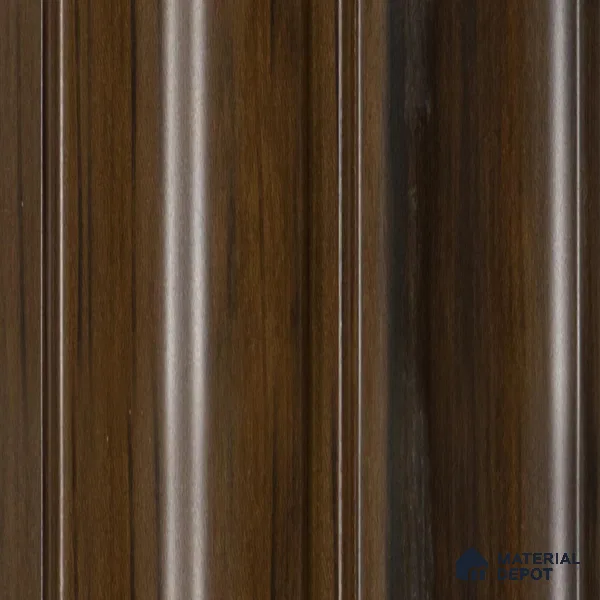 Brown Wooden Louver PN 04586 8 ft x 4.9 inch Charcoal Panel - 12 mm | Suitable for Feature Wall, TV Unit & Living Room | Width is Subjected to 5% Variation