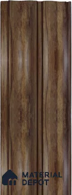 Brown Wooden Louver 1207 244 (Trend 1207) 8 ft x 4.9 inch Charcoal Panel - 12 mm | Suitable for Feature Wall, TV Unit & Living Room | Width is Subjected to 5% Variation