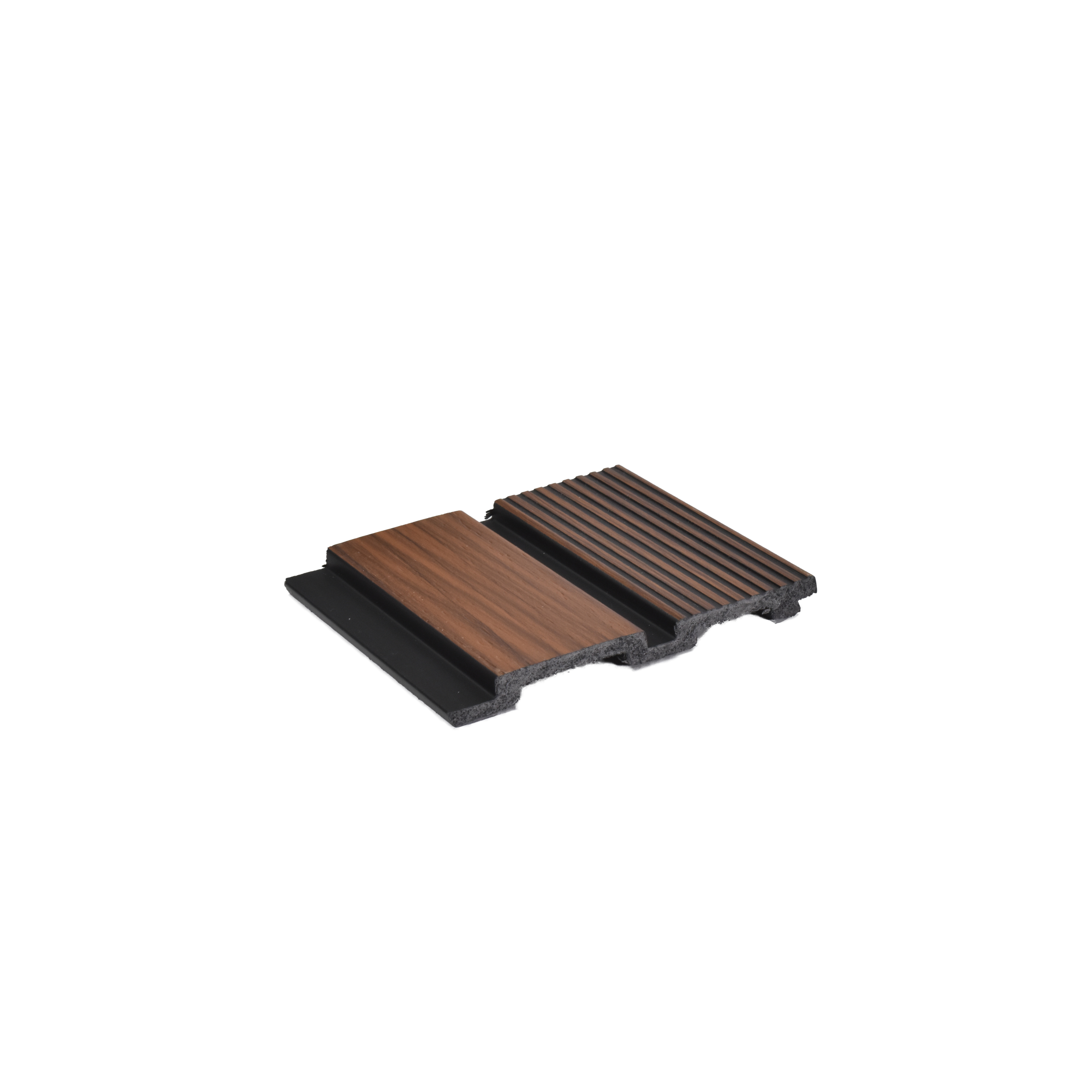 Brown Wooden Louver PN 04588 8 ft x 4.9 inch Charcoal Panel - 12 mm | Suitable for Feature Wall, TV Unit & Living Room | Width is Subjected to 5% Variation