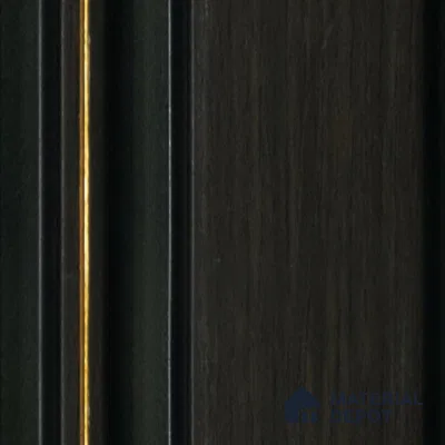 Black Wooden Louver PN 04590 8 ft x 4.9 inch Charcoal Panel - 12 mm | Suitable for Feature Wall, TV Unit & Living Room | Width is Subjected to 5% Variation