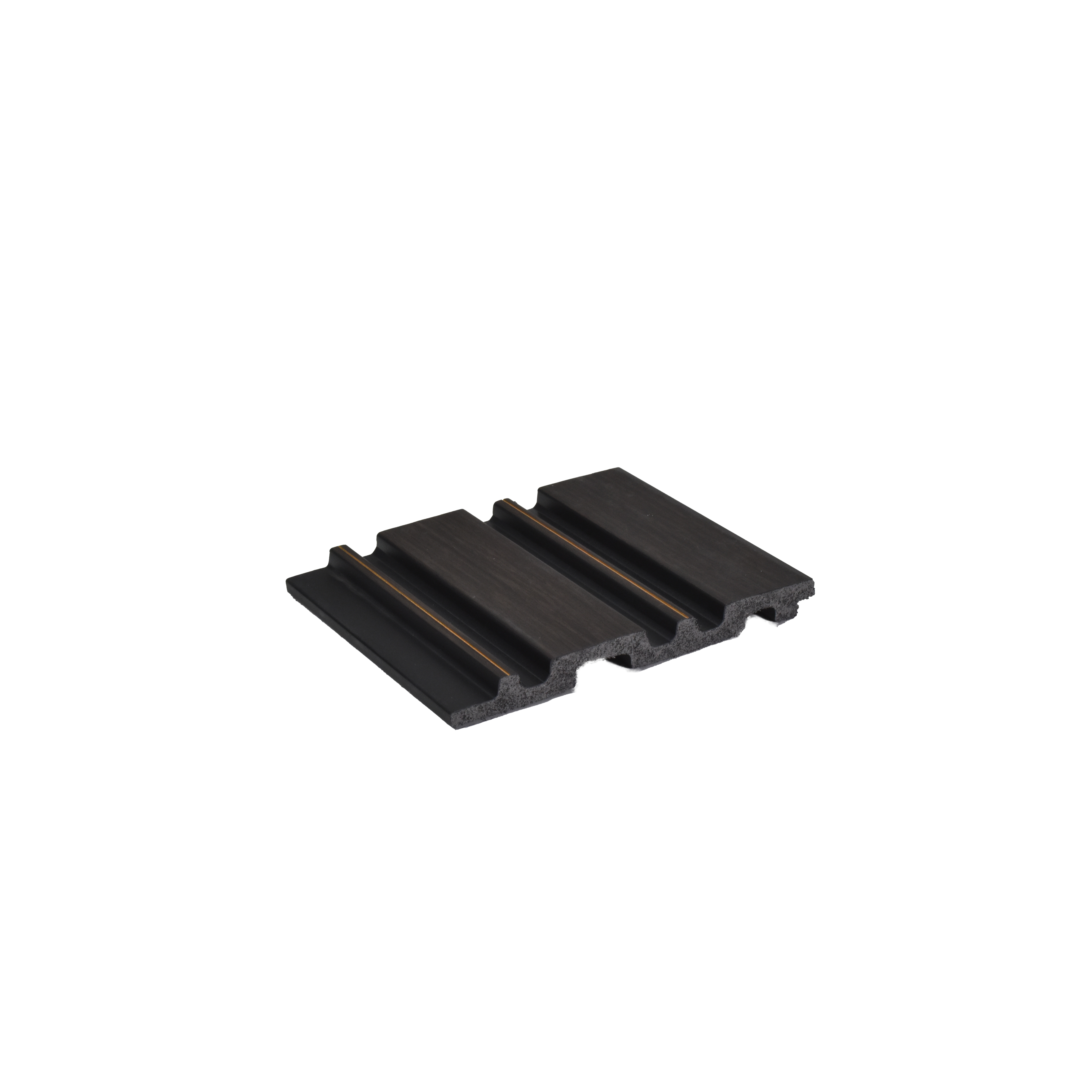 Black Wooden Louver PN 04590 8 ft x 4.9 inch Charcoal Panel - 12 mm | Suitable for Feature Wall, TV Unit & Living Room | Width is Subjected to 5% Variation