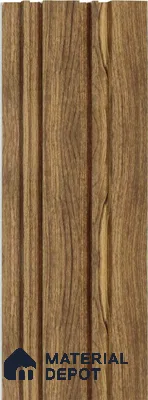 Brown Wooden Louver 1212 244 (Trend 1212) 8 ft x 4.9 inch Charcoal Panel - 12 mm | Suitable for Feature Wall, TV Unit & Living Room | Width is Subjected to 5% Variation