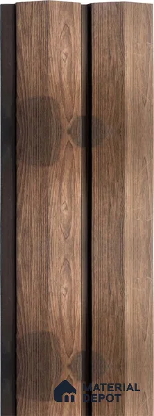 Brown Wooden Louver 1214 244 (Trend 1214) 8 ft x 4.9 inch Charcoal Panel - 12 mm | Suitable for Feature Wall, TV Unit & Living Room | Width is Subjected to 5% Variation