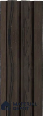 Brown Wooden Louver 1218 244 (Trend 1218) 8 ft x 4.9 inch Charcoal Panel - 12 mm | Suitable for Feature Wall, TV Unit & Living Room | Width is Subjected to 5% Variation
